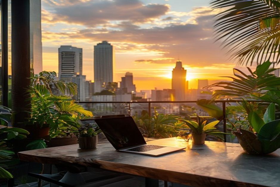 TFL member entrepreneur working remotely
